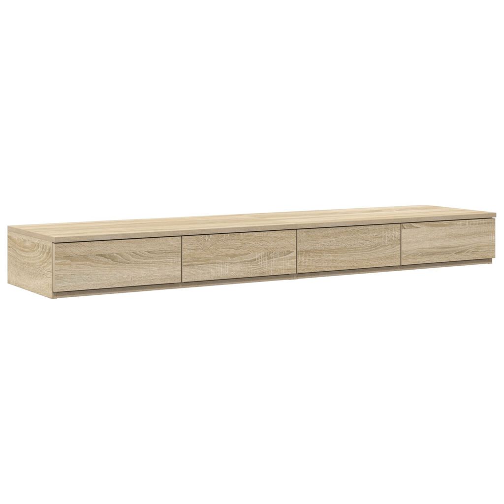 vidaXL Συρτάρια κρεβατιού με συρτάρι Sonoma Δρυς 160 x 36.5 x 16.5 εκ