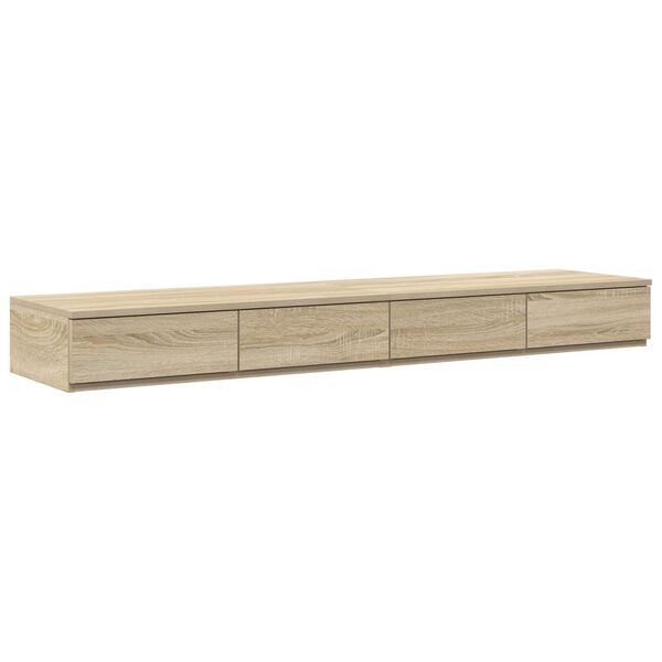 vidaXL Συρτάρια κρεβατιού με συρτάρι Sonoma Δρυς 160 x 36.5 x 16.5 εκ