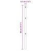 vidaXL Στύλος Περιφράξεων Άλλο 52 pcs Ασημί 3.2 x 3.2 x 80 εκ Ατσάλι