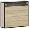 vidaXL Ντουλάπι Καθρέφτη Μπάνιου Sonoma Δρυς 65 x 20 x 60 εκ. από Τεχνητό Ξύλο