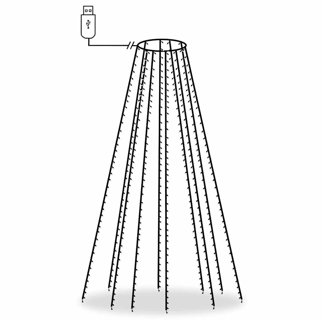 vidaXL Χριστουγεννιάτικα Λαμπάκια Χταπόδι με 500 LED 500 εκ.
