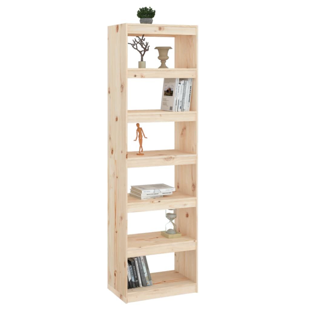 vidaXL Βιβλιοθήκη/Διαχωριστικό Χώρου 60x30x199,5 εκ. Μασίφ Ξύλο Πεύκου