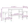 vidaXL Έπιπλο Τηλεόρασης Sonoma Δρυς 117x35x52 εκ. Επεξεργ. Ξύλο