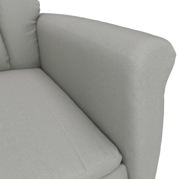 vidaXL Καρέκλα μασάζ Ανοιχτό γκρι 70.5 x 96.5 x 95 cm Πολυεστέρας