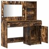 vidaXL Τραπέζι περιποίησης με συρτάρι 2 pcs Καφέ 78.5 x 41 x 135 εκ