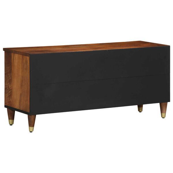 vidaXL Ντουλάπα τηλεόρασης 100x33x46 εκ. Μασίφ ξύλο μάνγκο