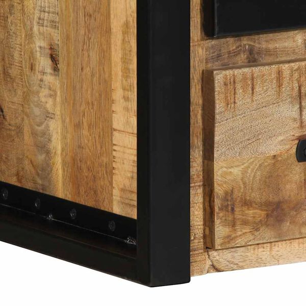 vidaXL Κομοδίνα 2 τεμάχια 40x35x40 cm Στερεό ακατέργαστο ξύλο Mango