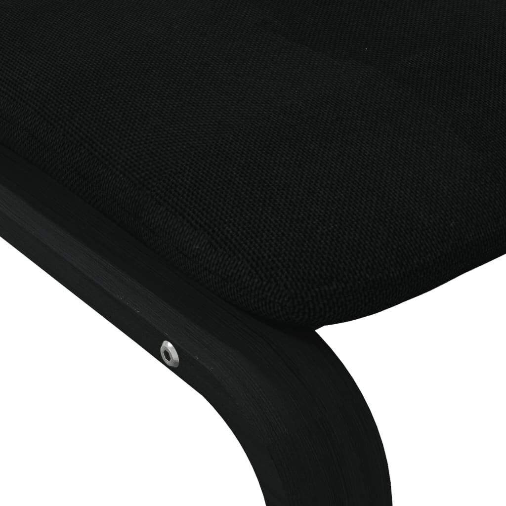 vidaXL Υποπόδιο Μαύρο 51 x 41 x 40 εκ. Υφασμάτινο