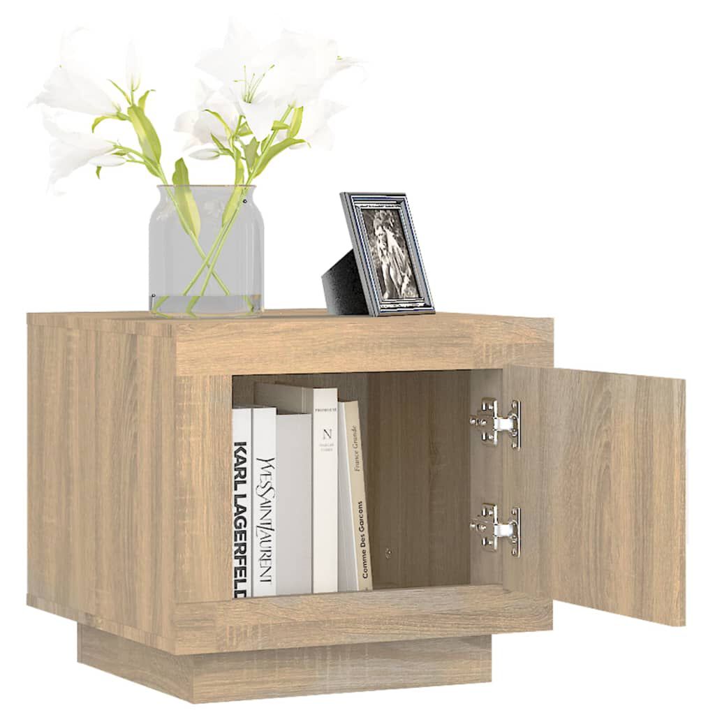 vidaXL Τραπεζάκι Σαλονιού Sonoma Δρυς 51x50x45 εκ. Επεξεργασμένο Ξύλο