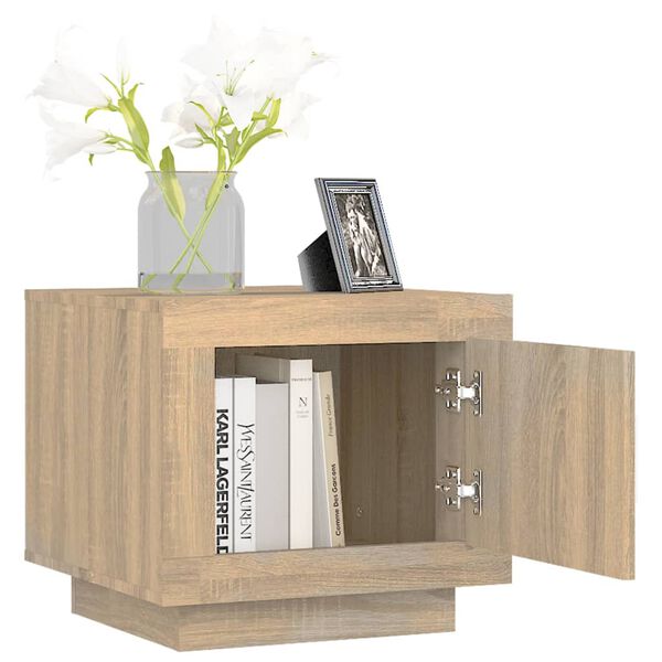 vidaXL Τραπεζάκι Σαλονιού Sonoma Δρυς 51x50x45 εκ. Επεξεργασμένο Ξύλο