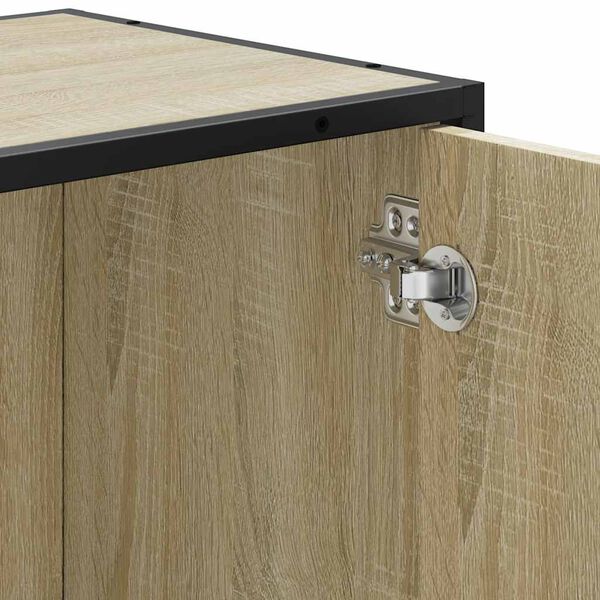 vidaXL Ντουλάπι Νιπτήρα Μπάνιου Sonoma Δρυς 65x33x60 εκ. Επεξ. Ξύλο