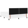 vidaXL Κρεβάτι με Στρώμα με στρώμα Λευκό 180 x 200 cm Τεχνητό δέρμα