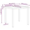vidaXL Σέτ φαγητού για κήπο 5 pcs Μαύρο Πολυ ράταν