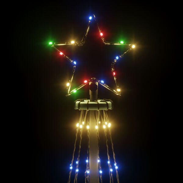 vidaXL Χριστουγεννιάτικο Δέντρο Με Ακίδα 732 LEDs Πολύχρωμο 500 εκ.
