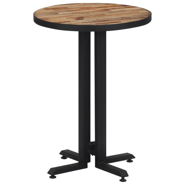 vidaXL Τραπέζι Bistro Στρογγυλό Ø55x76εκ. Μασίφ Ανακυκλωμένο Ξύλο Teak