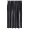 vidaXL Κουρτίνες με κουρτίνες 2 pcs Σκούρο γκρι 140 x 140 cm Βελούδο