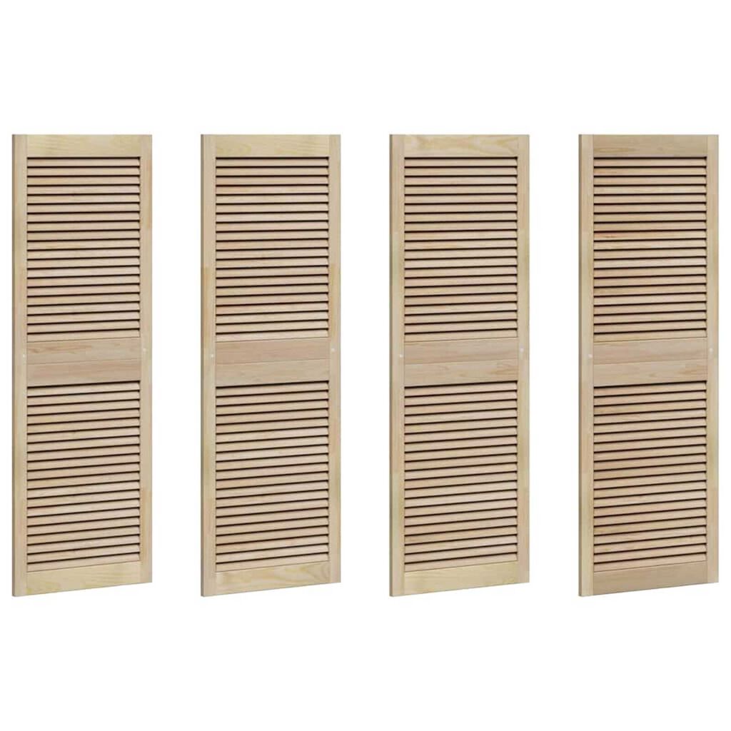 vidaXL Πόρτες Ντουλάπας με πόρτα 4 pcs Καφέ 140.5 x 49.5 x 2.1 εκ