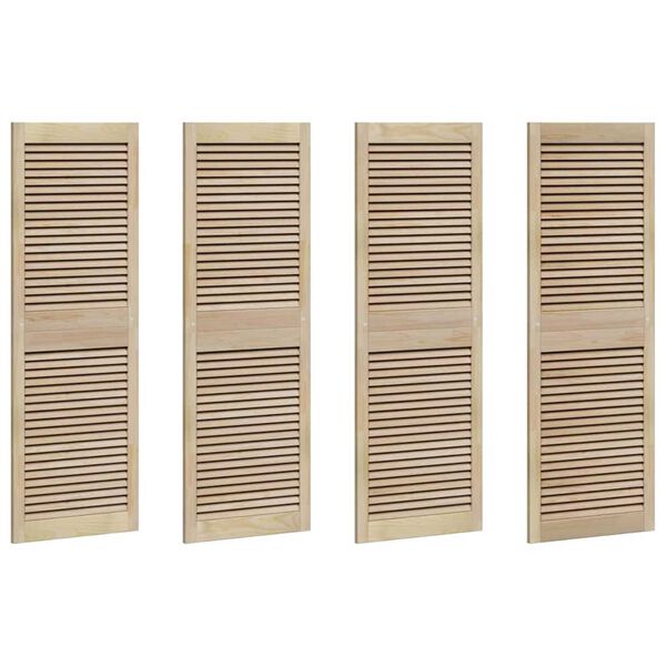 vidaXL Πόρτες Ντουλάπας με πόρτα 4 pcs Καφέ 140.5 x 49.5 x 2.1 εκ