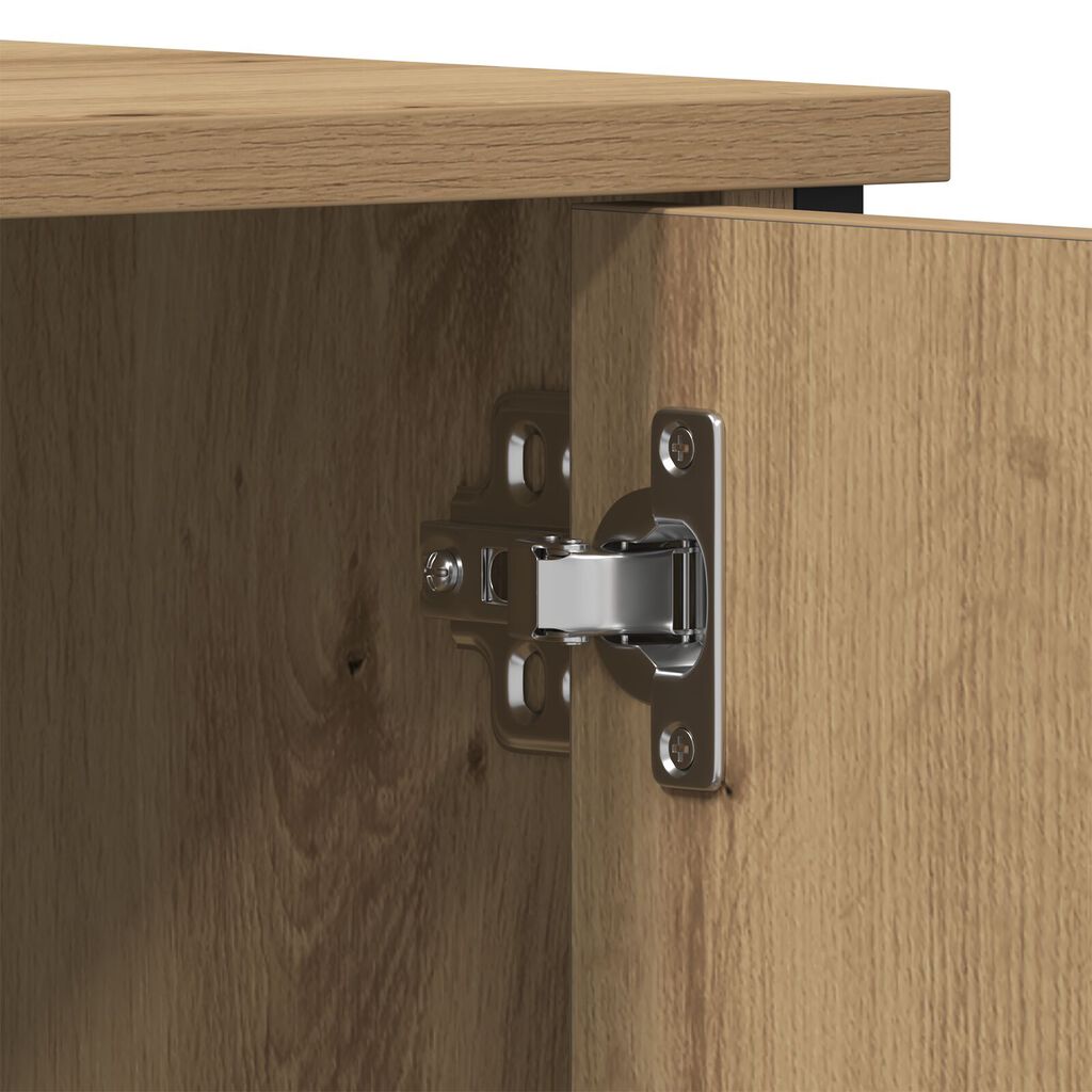 vidaXL Επιπλο τηλεόρασης Artisan Oak 100x40x50 εκ. Επεξεργασμένο ξύλο και χάλυβας