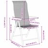 vidaXL Σέτ φαγητού για κήπο 5 pcs Μαύρος καφές Πολυ ράταν