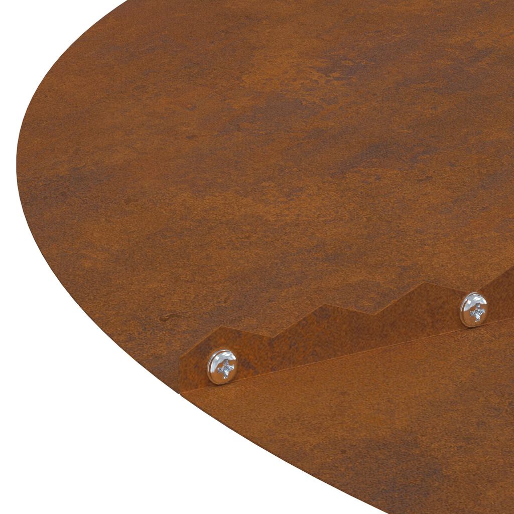 vidaXL Γλάστρα από Corten ατσάλι Corten ατσάλι Μεγάλη Διακοσμητικά ένθετα
