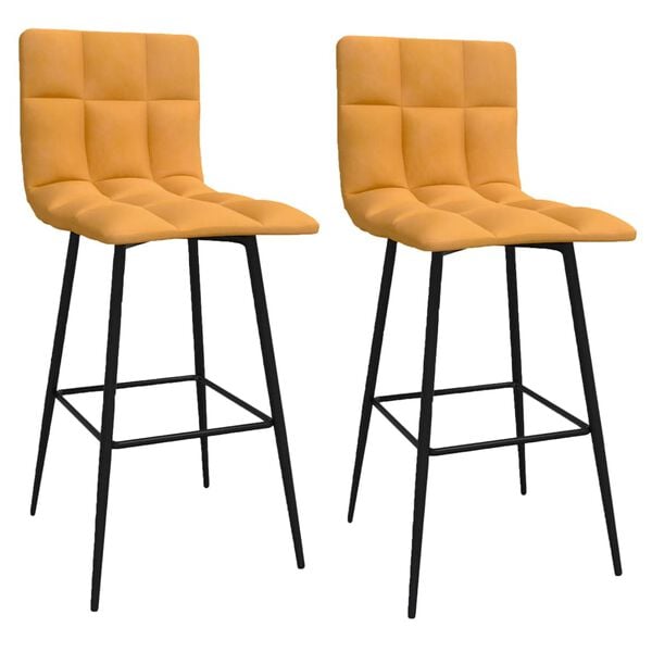 vidaXL &Sigma;&kappa;&alpha;&mu;&pi;ό &Mu;&pi;&alpha;&rho; 2 &tau;&epsilon;&mu;. &Kappa;&alpha;&phi;έ &Beta;&epsilon;&lambda;&omicron;ύ&delta;&iota;&nu;&alpha;