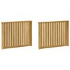 vidaXL &Mu;&omicron;&nu;ά&delta;&alpha; &mu;&pi;&rho;ά&tau;&sigma;&omega;&nu; 2 pcs &Lambda;&epsilon;&upsilon;&kappa;ό 80 x 6 x 61 &epsilon;&kappa; &Sigma;&tau;&epsilon;&rho;&epsilon;ό &Xi;ύ&lambda;&omicron; &Alpha;&kappa;&alpha;&kappa;ί&alpha;&sigmaf;