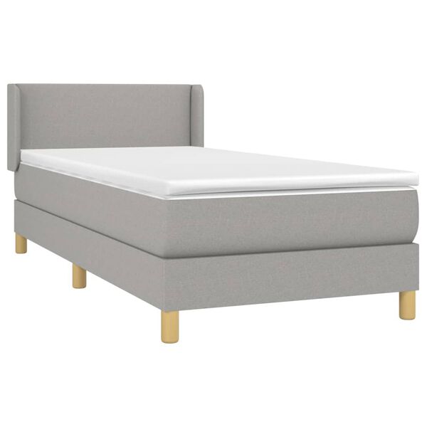 vidaXL &Kappa;&rho;&epsilon;&beta;ά&tau;&iota; Boxspring &mu;&epsilon; &Sigma;&tau;&rho;ώ&mu;&alpha; &Alpha;&nu;&omicron;&iota;&chi;&tau;ό &Gamma;&kappa;&rho;&iota; 90x190 &epsilon;&kappa;. &Upsilon;&phi;&alpha;&sigma;&mu;ά&tau;&iota;&nu;&omicron;