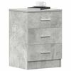 vidaXL Κομοδίνο Γκρι του Σκυροδέματος 38 x 35 x 56 εκ. από Επεξ. Ξύλο
