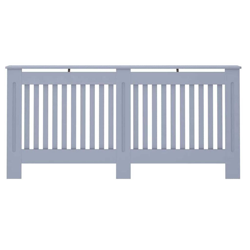 vidaXL Καπάκι Καλοριφέρ 2 pcs Γκρι 172 x 19 x 81.5 cm