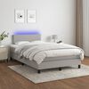 vidaXL &Kappa;&rho;&epsilon;&beta;ά&tau;&iota; Boxspring &mu;&epsilon; &Sigma;&tau;&rho;ώ&mu;&alpha; & LED &Alpha;&nu;.&Gamma;&kappa;&rho;&iota; 120x190&epsilon;&kappa;. &Upsilon;&phi;&alpha;&sigma;&mu;ά&tau;&iota;&nu;&omicron;