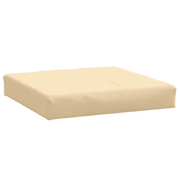vidaXL Μαξιλάρι Παλέτας Μπεζ 60x60x9,5 εκ. Ύφασμα