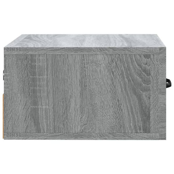 vidaXL Κομοδίνα Επιτοίχια Γκρι Sonoma 35 x 35 x 20 εκ.