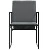 vidaXL Καρέκλες Κήπου 4 pcs Μαύρο και Ανθρακί 50.5 x 59 x 81.5 εκ.