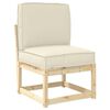 vidaXL Σετ Μαξιλαριών Πάγου 2 pcs Κρεμ 50 x 50 x 12 cm Ύφασμα Oxford