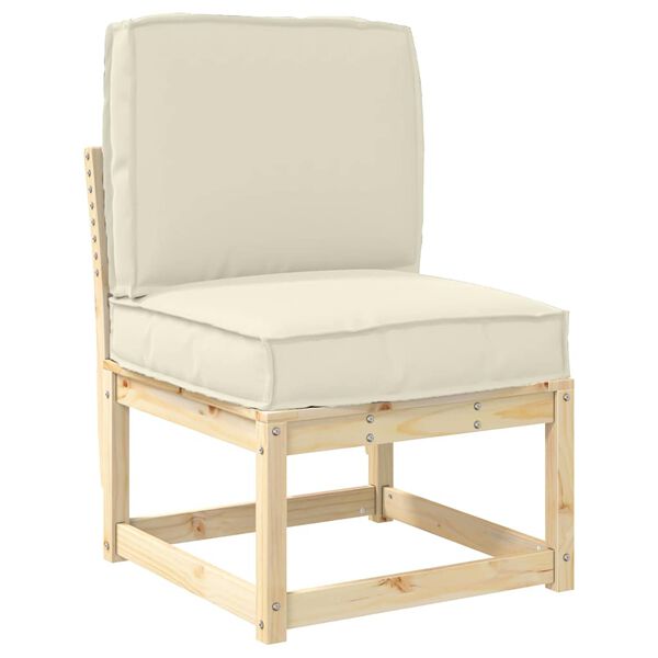 vidaXL Σετ Μαξιλαριών Πάγου 2 pcs Κρεμ 50 x 50 x 12 cm Ύφασμα Oxford