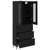 vidaXL Highboard &mu;&epsilon; &sigma;&upsilon;&rho;&tau;ά&rho;&iota; 2 pcs &Mu;&alpha;ύ&rho;&eta; &Omicron;&xi;&upsilon;ά &Sigma;ύ&nu;&theta;&epsilon;&tau;&omicron; &Xi;ύ&lambda;&omicron; &kappa;&alpha;&iota; &Gamma;&upsilon;&alpha;&lambda;ί