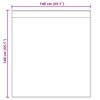 vidaXL Κουρτίνες Voile με βρόχους 2 τεμάχια Λευκό 140x140 cm
