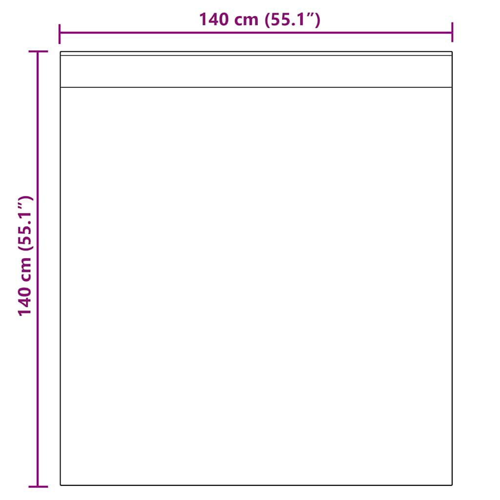 vidaXL Κουρτίνες Voile με βρόχους 2 τεμάχια Λευκό 140x140 cm
