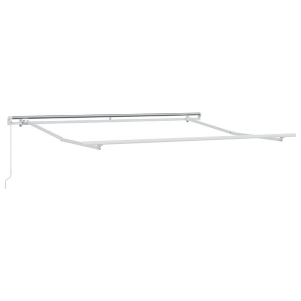 vidaXL Χειροκίνητη Ανασυρόμενη Τέντα Λευκή 350x250 εκ
