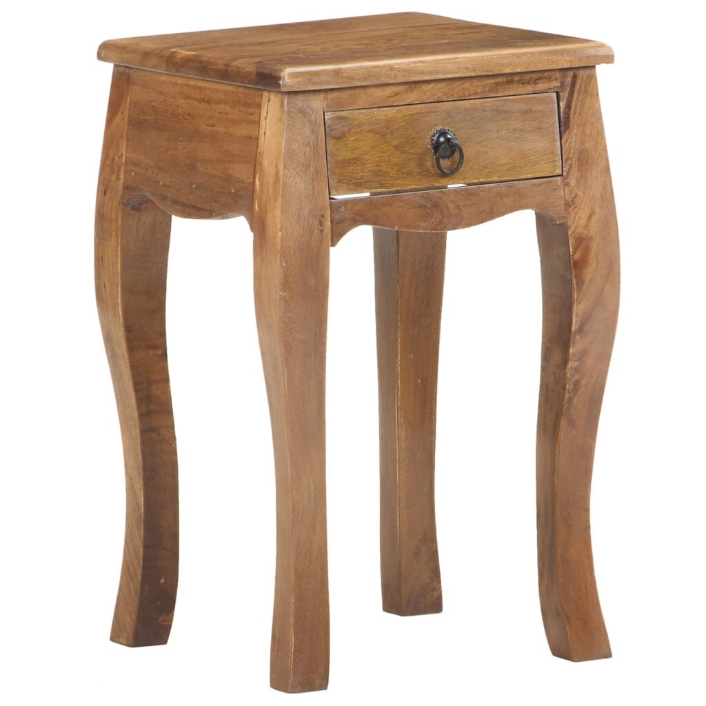 vidaXL Κομοδίνο 28 x 28 x 46 εκ. από Μασίφ Ξύλο Μάνγκο