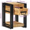 vidaXL Κομοδίνο με συρτάρι Καφέ 30 x 30 x 40 cm Μασίφ ξύλο μάνγκο