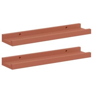 vidaXL &Rho;ά&phi;&iota; &Tau;&omicron;ί&chi;&omicron;&upsilon; 2 pcs &Kappa;ό&kappa;&kappa;&iota;&nu;&omicron; 40 x 9 x 3 cm &Epsilon;&pi;&epsilon;&xi;&epsilon;&rho;&gamma;&alpha;&sigma;&mu;έ&nu;&omicron; &xi;ύ&lambda;&omicron;