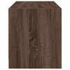 vidaXL Βοηθητικό Ντουλάπι Καφέ Δρυς 68x37x42 εκ. Γυάλινες Πόρτες