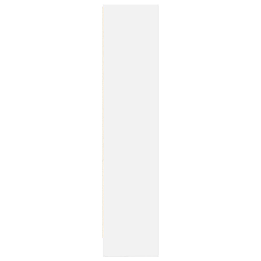 vidaXL Βιβλιοθήκη Λευκή 60x24x109 εκ. από Επεξεργασμένο Ξύλο