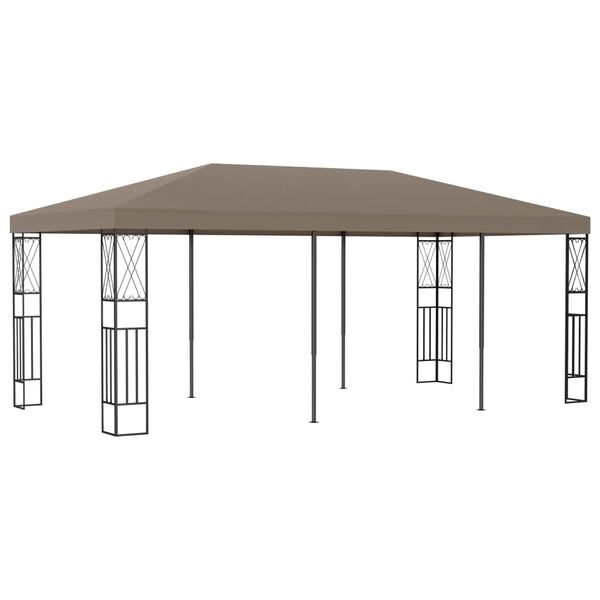 vidaXL Κιόσκι Taupe 6 x 3 μ. Ύφασμάτινο