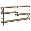 vidaXL Τραπέζι κονσόλας με ράφι Artisan Oak 150 x 29 x 76,5 εκ