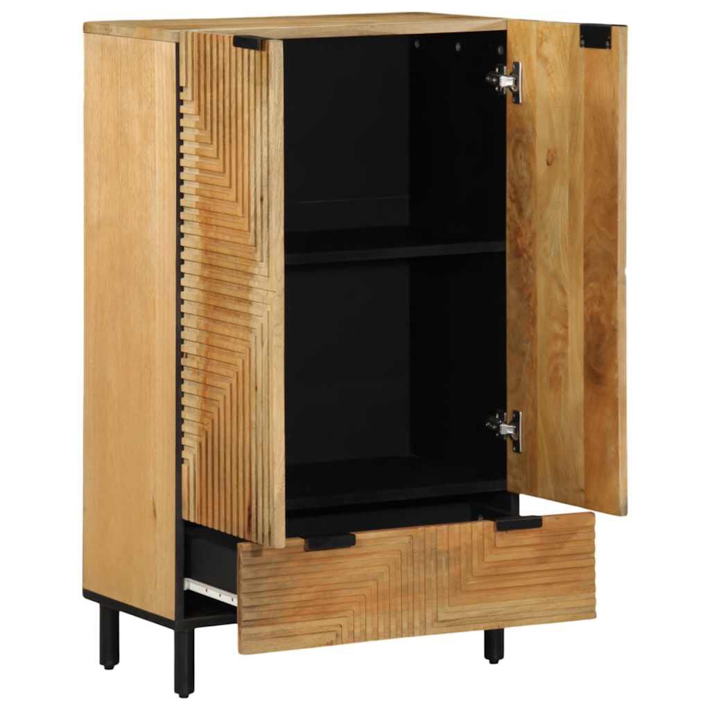vidaXL Highboard καφέ 60x33x100 cm μασίφ ξύλο Mango
