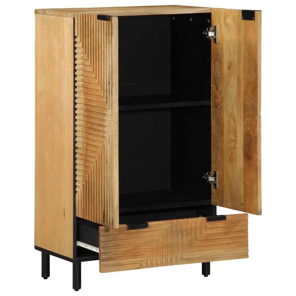 vidaXL Highboard καφέ 60x33x100 cm μασίφ ξύλο Mango