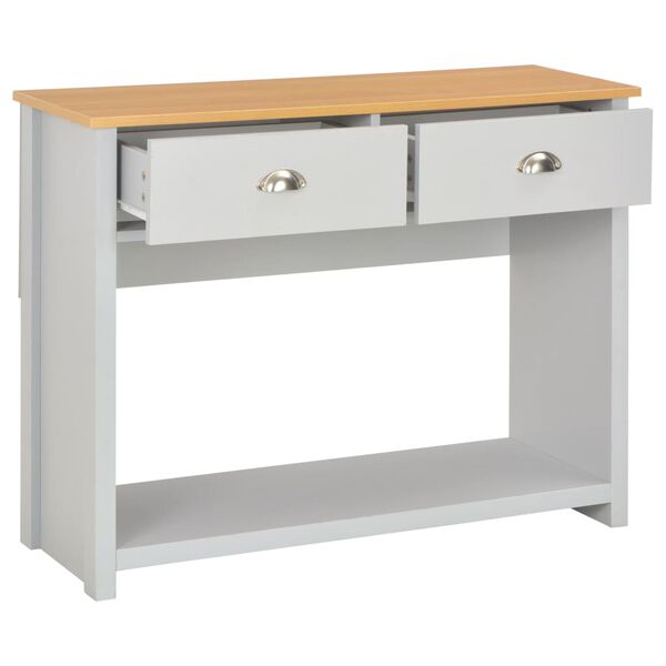 vidaXL Τραπέζι Κονσόλα Γκρι 97 x 35 x 76 εκ.